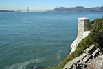 Ruins at Alcatraz and Golden Gate Birdge