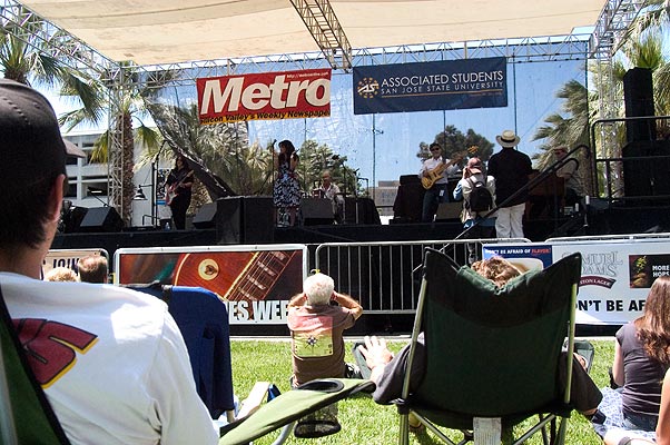 San Jose Metro Fountain Blues Festival Stage
