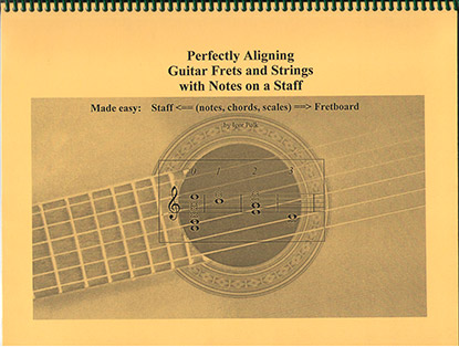 Perfectly Aligning Guitar Frets and Strings with Notes on a Staff book title