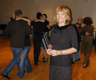 Polly Ferman playing tango at the ODC studio in San Francisco