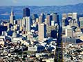 サンフランシスコの都心の空気の写真