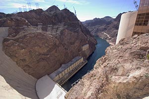 Hoover Dam Power Plant and Black Canynon